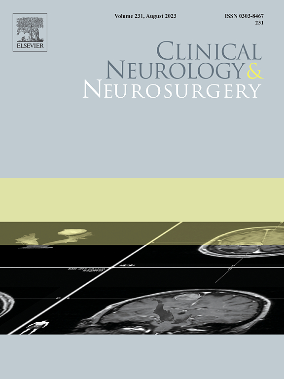 Go to journal home page - Clinical Neurology and Neurosurgery